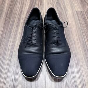 Nicholas Kirkwood Italian Mixed-Media Derby Shoes Black 41.5